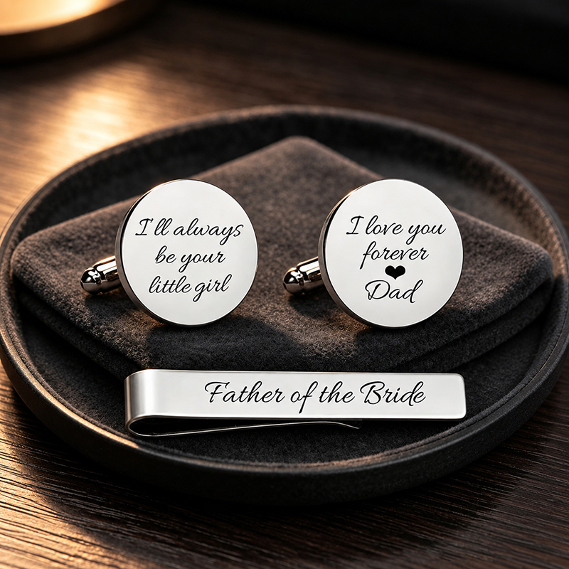 Tie Bar Set Gift - Ensemble de boutons de manchette et