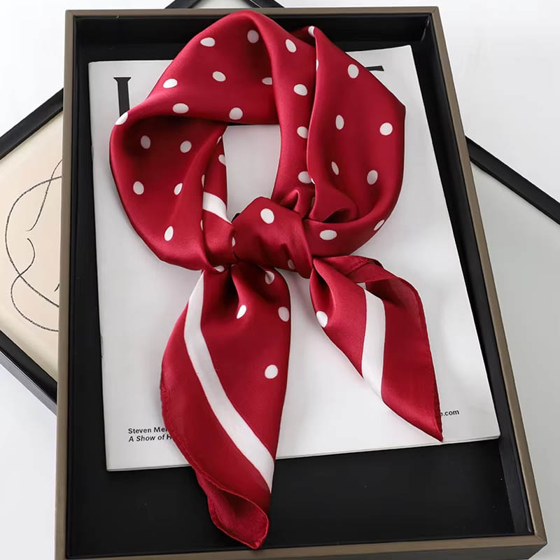Luxe dame cheveux Dot écharpe  - Scarf Silk Square avis et prix